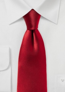  - Auffallende Krawatte unifarben rot
