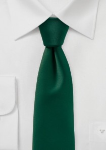  - Auffallende Krawatte unifarben dunkelgrün