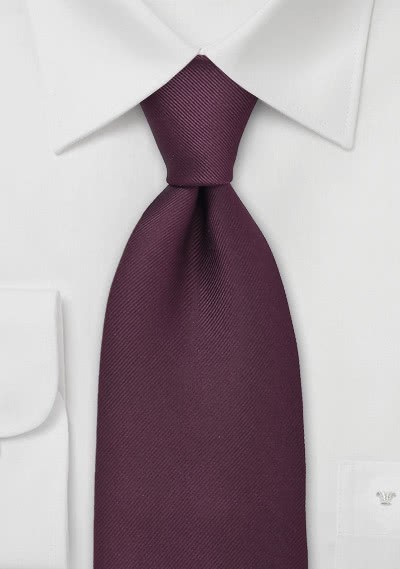 Krawatte Luxury bordeaux Ripsstruktur - 
