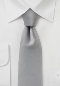  - Modische Krawatte unifarben silber