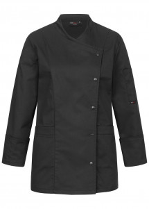 Schwarze chefmade Kochjacke für Damen