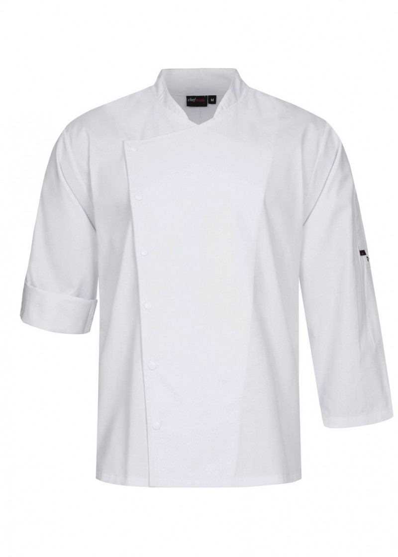 Weiße chefmade Herren-Kochjacke