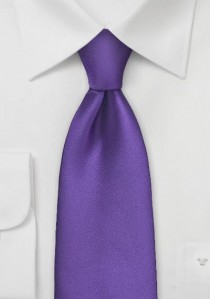  - Mikrofaser-Krawatte unifarben violett