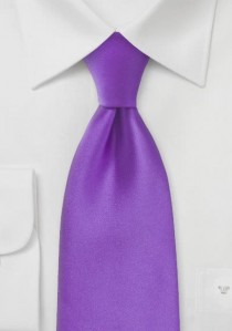  - Mikrofaser-Krawatte einfarbig lila