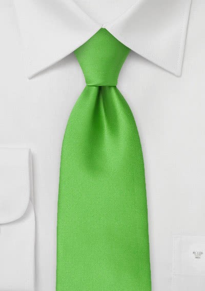 Mikrofaser-Krawatte unifarben grün - 