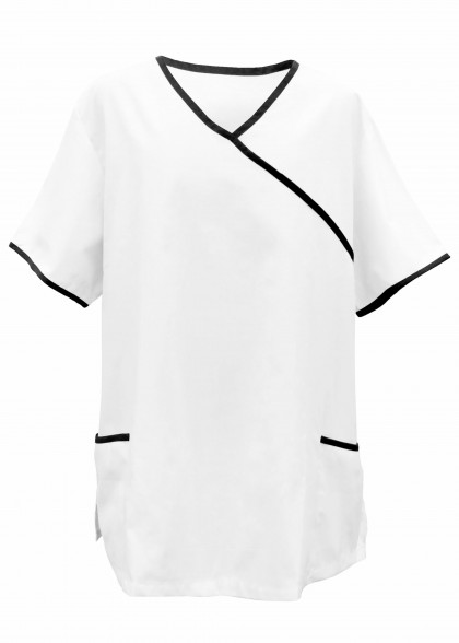  - Kasack mit dynamischem Akzent in schwarz