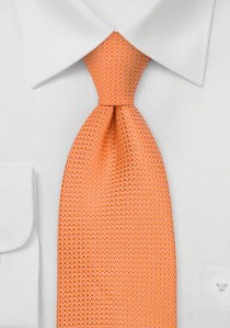 Krawatte orange Gittermuster