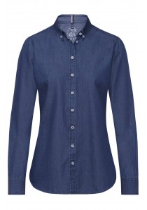 Damen-Bluse blue denim (Regular Fit)