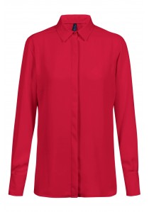Chiffon-Bluse für Damen in rot