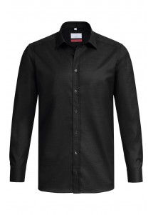  - Herren-Hemd in Regular Fit schwarz