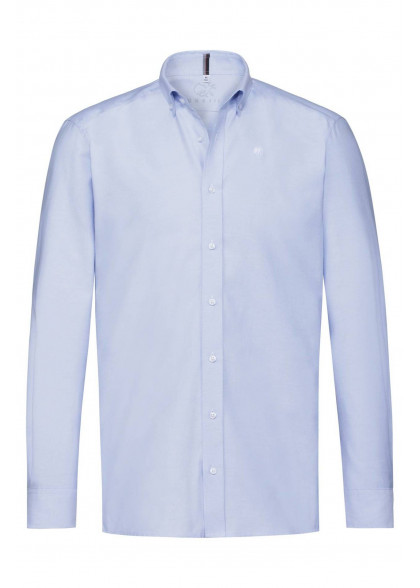 Herren-Hemd  Regular Fit in bleu