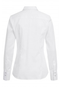 Sportive Damen-Bluse (weiß Kontrast grau)