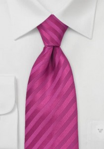 - Mikrofaser-Krawatte einfarbig dark pink