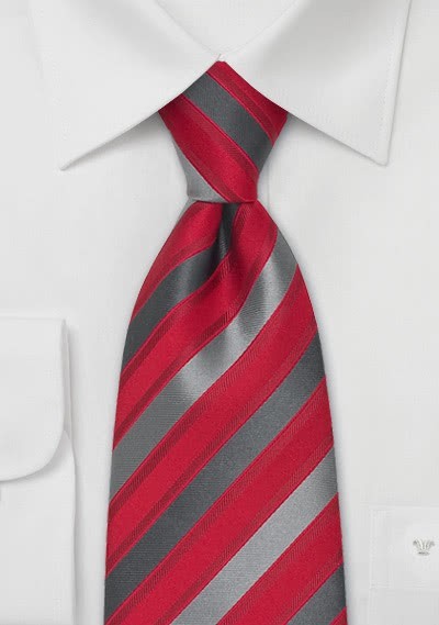 Kinder-Krawatte rot grau - 