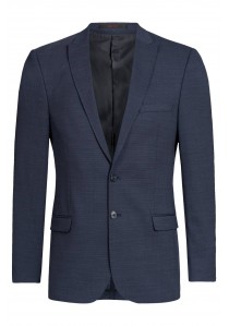 Herren-Sakko mit Spitzfacon / Marine Pinpoint