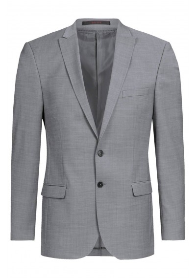 Herren-Sakko mit Spitzfacon in Slim Fit (hellgrau) Herren-Sakko mit Spitzfacon in Slim Fit (hellgrau)