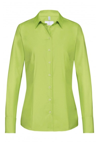 Hemdbluse für Damen in apfelgrün (Regular Fit) - 