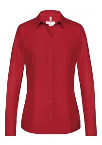  - Hemdbluse für Damen in rot (Regular Fit)