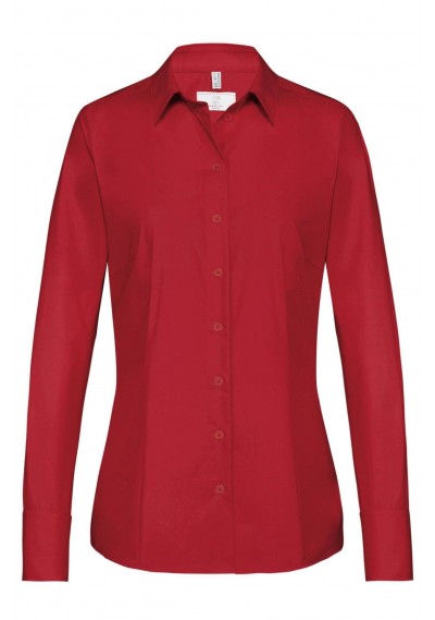 Hemdbluse für Damen in rot (Regular Fit) - 