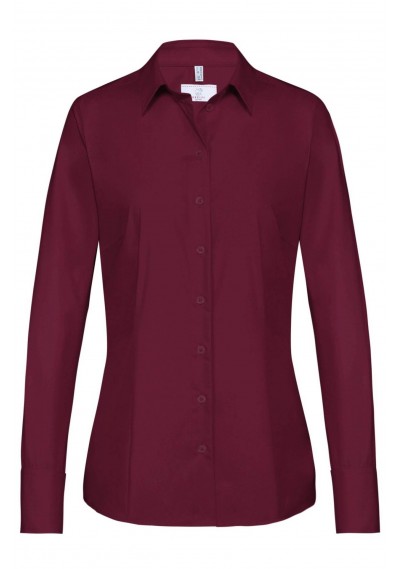 Hemdbluse für Damen in bordeaux (Regular Fit) - Hemdbluse für Damen in bordeaux (Regular Fit) -