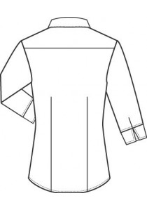 Damen-Bluse mit Kent-Kragen in weiß / Regular Fit