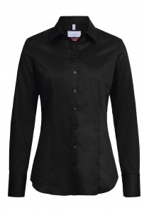  - Sportive Damen-Bluse in schwarz/Regular Fit