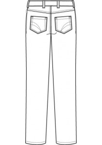 Herren-Hose / 5-Pocket-Style in Regular Fit (weiß)