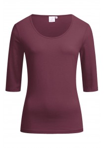Damen-Shirt (1/2 Arm) Burgund