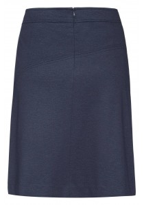 Damen-Jerseyrock in blau meliert Regular Fit Casual