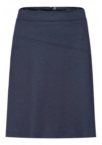 Damen-Jerseyrock in blau meliert Regular Fit Casual
