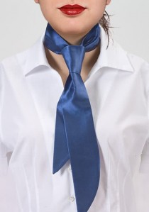  - Krawatte für Damen königsblau Poly-Faser