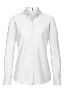  - Damen-Bluse  Buttondown in weiß (Regular Fit)
