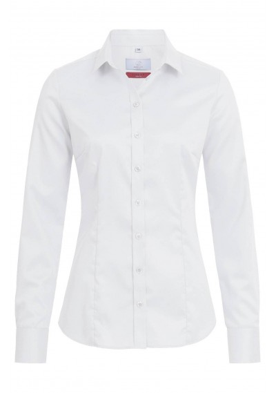 Klassische Damenbluse / Weiß - Klassische Damenbluse / Weiß -