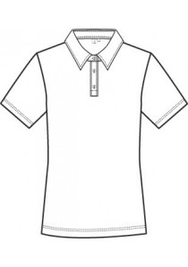 Polo-Shirt für Damen (Kent-Kragen) Schwarz