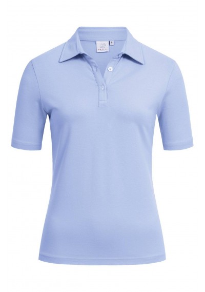 Polo-Shirt für Damen (Kent-Kragen) Hellblau - 