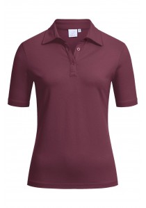 Polo-Shirt für Damen (Kent-Kragen) Burgund