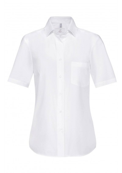 Kurzarm Damen-Bluse in weiß - 