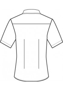Kurzarm Damen-Bluse in weiß (Comfort Fit)