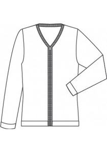 Damen-Strickjacke mit Zipper in dunkelblau
