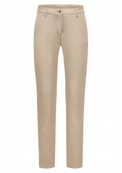 Damen-Chino / Beige / Stretch / Greiff - Damen-Chino / Beige / Stretch / Greiff -