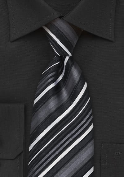 Krawatte stilsicheres Streifenmuster - 