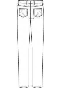 Damen Hose / 5-Pocket (grau)