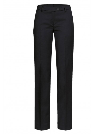 Damen-Hose / mittlere Leibhöhe / Schwarz - Damen-Hose / mittlere Leibhöhe / Schwarz -
