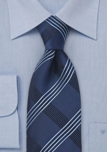  - Krawatte Vierecke dunkelblau