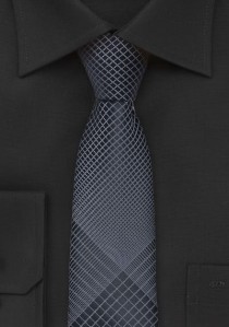  - Trendig schmal geformte Krawatte anthrazit