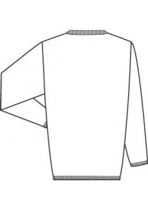 Herrenpullover V-Ausschnitt in Regular Fit (grau)