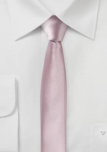 Extra schlanke Krawatte rose