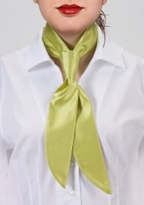  - Krawatte für Damen blassgrün monochrom