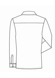 Herren-Langarmhemd in Schwarz/ Regular Fit
