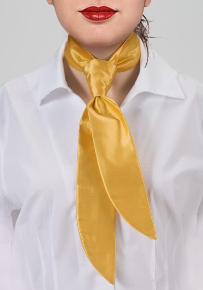Damen-Servicekrawatte gelb unifarben - 
